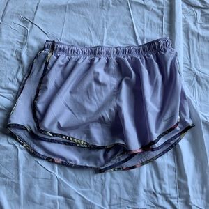 Purple/ floral Nike shorts